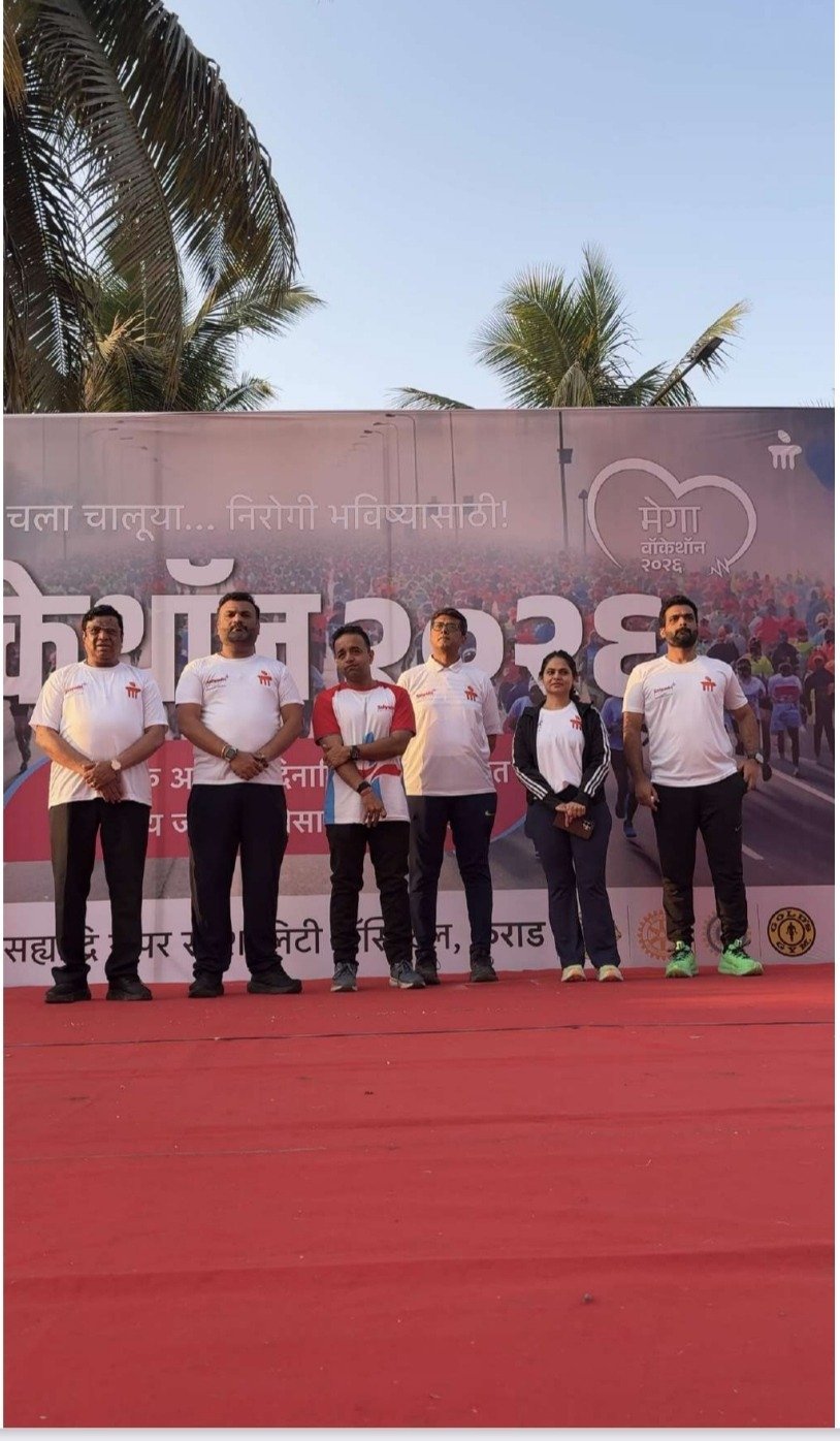सह्याद्री सुपर स्पेशालिटी हॉस्पिटल, कराड (मणिपाल हॉस्पिटल्सचे नेटवर्क हॉस्पिटल) यांच्यावतीने मेगा वॉकथॉनच्या तिसऱ्या पर्वाचे 1400+ सहभागींसह यशस्वी आयोजन